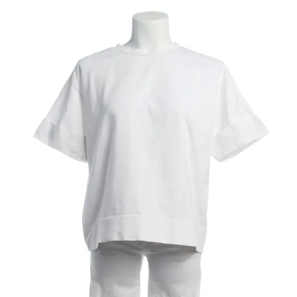 Shirt in White, Cotton, Closed