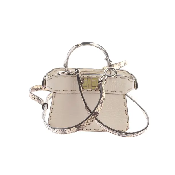 Evening Bag in White, Leather, Fendi