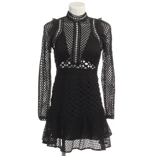 Cocktailkleid in Schwarz, Polyester, self-portrait