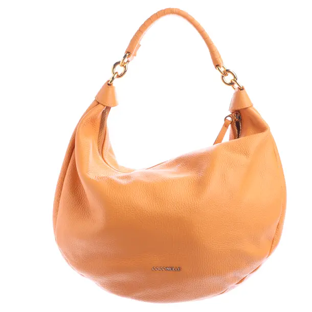 Schultertasche in Orange, Leder, Coccinelle