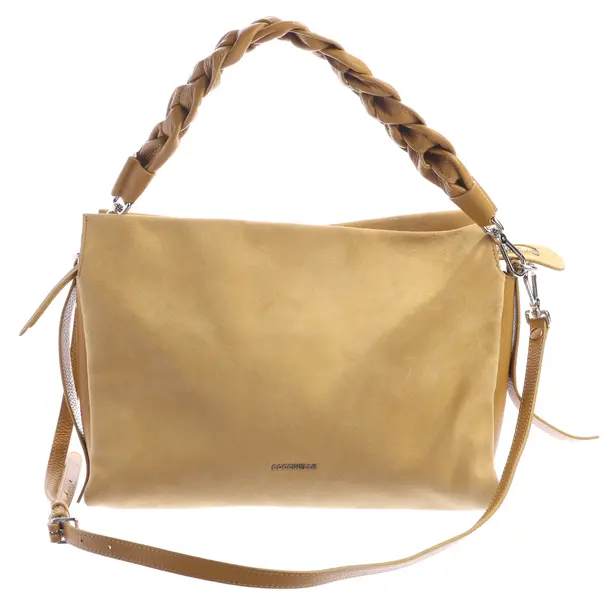 Schultertasche in Gelb, Leder, Coccinelle