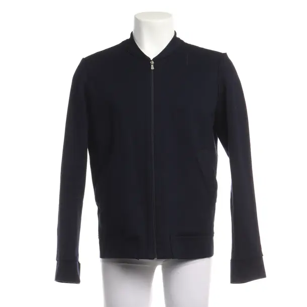 Mid-Season Jacket in Blue, Cotton, Harris Wharf London