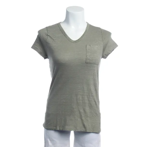 Shirt in Grün, Leinen, Allude