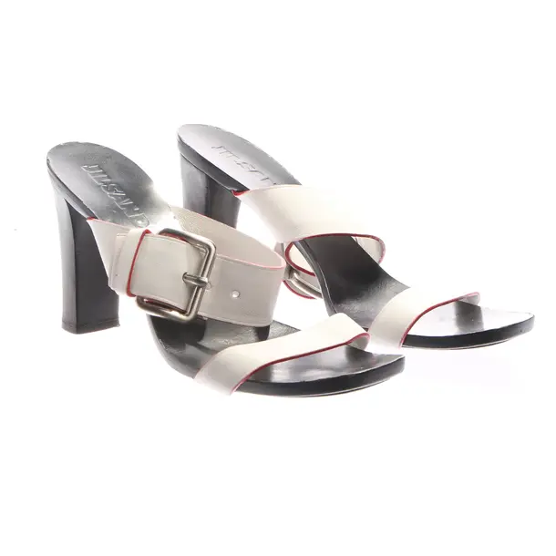 Heeled Sandals in White, , Jil Sander