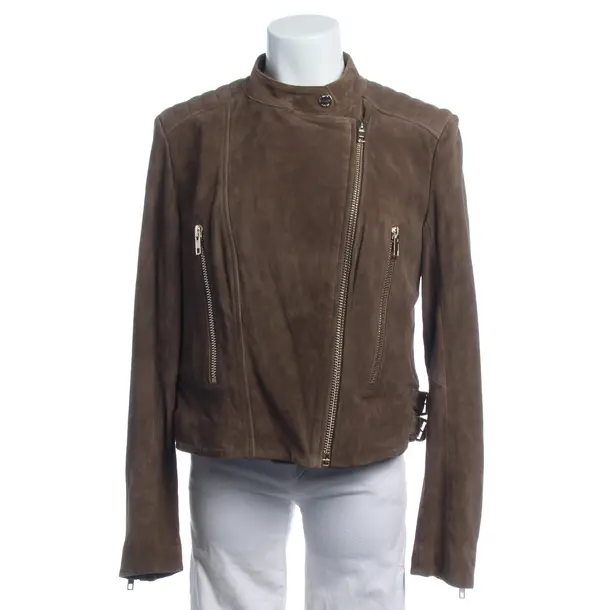 Lederjacke in Braun, Leder, Mos Mosh