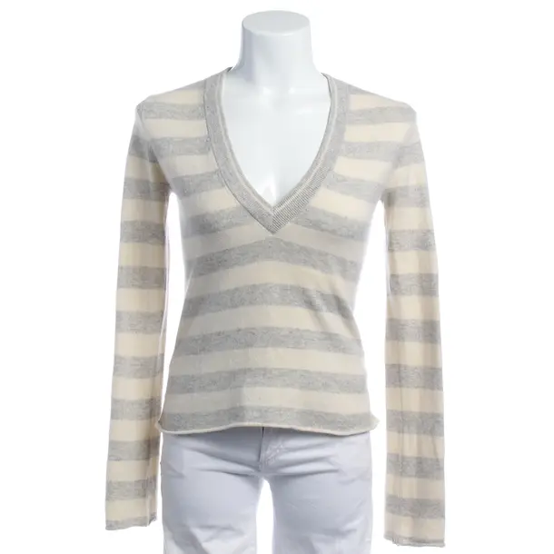 Pullover in Weiß, Kaschmir, Rosa von Schmaus