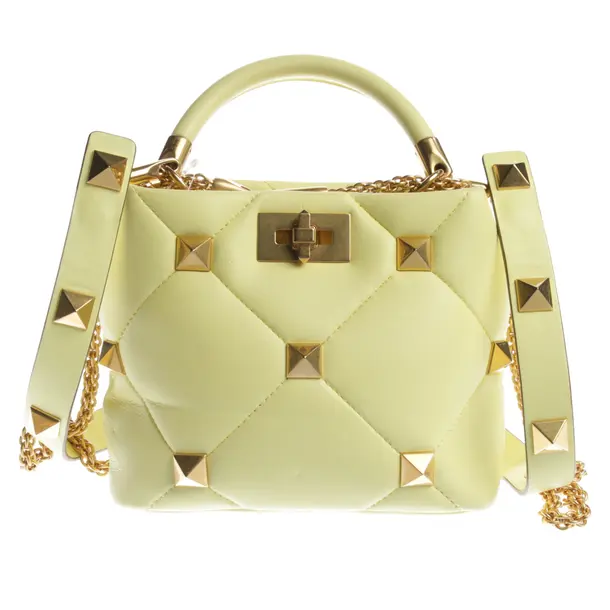 Handtasche in Gelb, Leder, Valentino