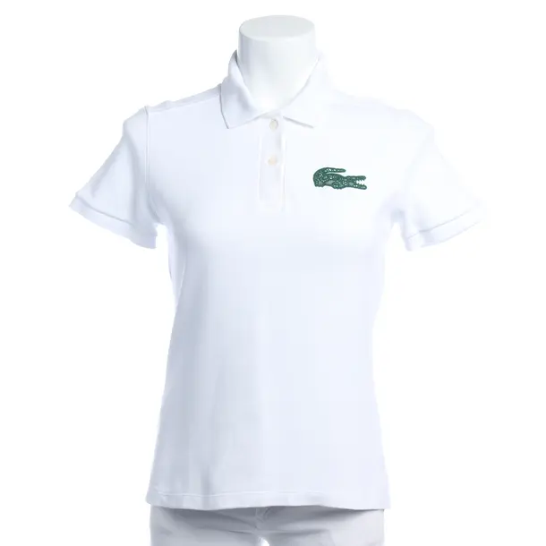 Poloshirt in Weiß, Baumwolle, Lacoste