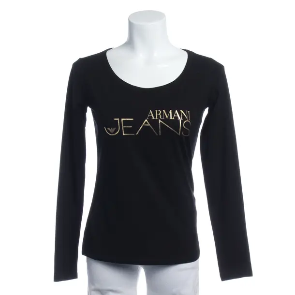 Long Sleeve Shirt in Black, Cotton, Armani Jeans