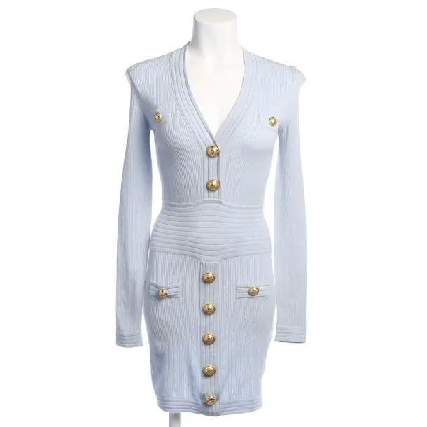 Kleid in Blau, Viskose, Balmain
