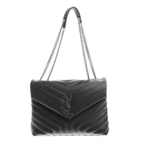 Shoulder Bag in Gray, Leather, Saint Laurent
