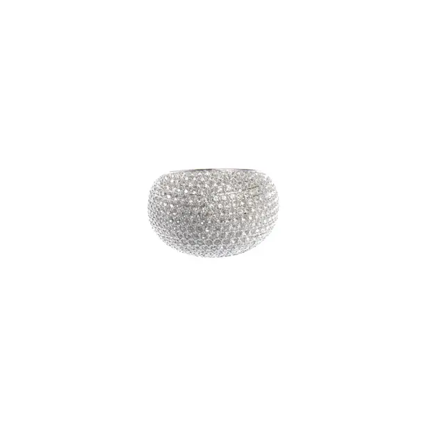 Ring in Metallic, Metal (metallic, metallized), Swarovski