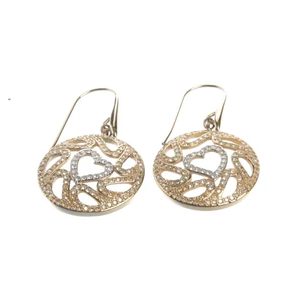 Ohrringe in Metallic, Metall (metallisch, metallisiert), Swarovski