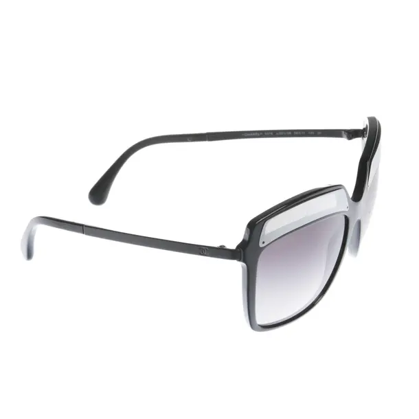 Sonnenbrille in Schwarz, Kunststoff / Metall, Chanel