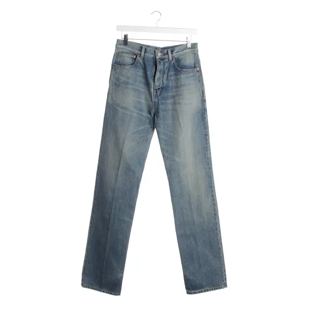 Jeans Straight Fit in Blau, Baumwolle, Saint Laurent