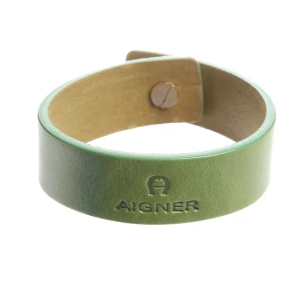 Bracelet in Green, Leather, Aigner