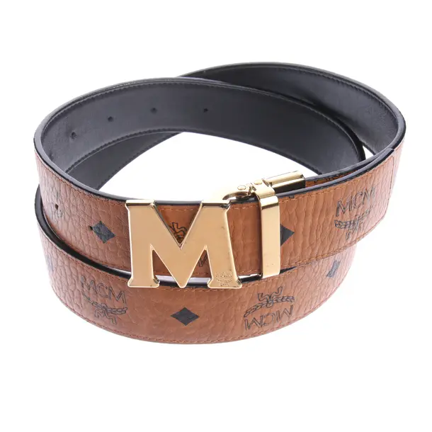 Gürtel in Schwarz, Leder, MCM