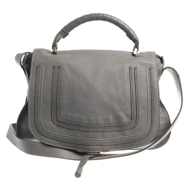 Handbag in Gray, Leather, Chloé