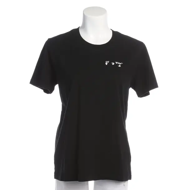 Shirt in Black, Cotton, Off-White