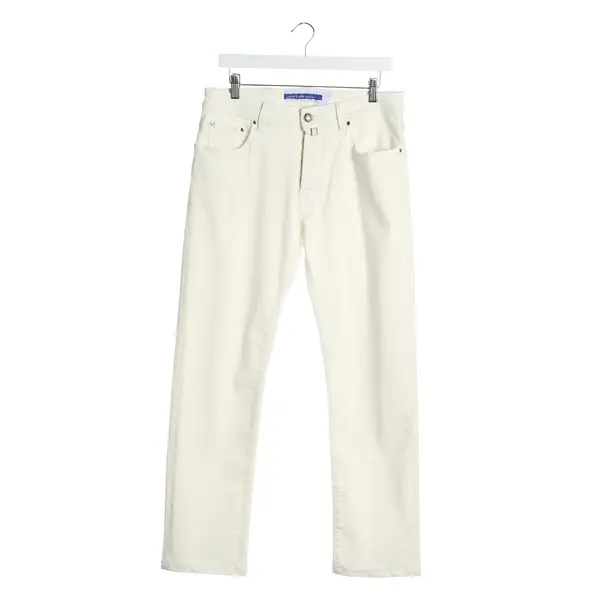 Jeans Straight Fit in Weiß, Baumwolle, Jacob Cohen