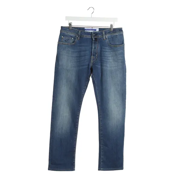 Jeans Straight Fit in Blau, Baumwolle, Jacob Cohen