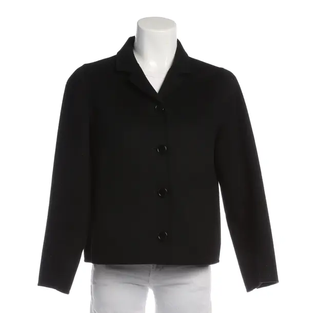 Übergangsjacke in Schwarz, Baumwolle, Max Mara