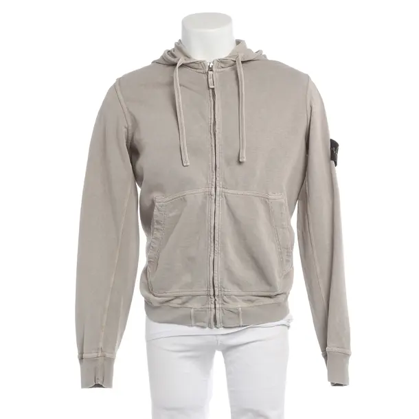 Sweatjacke in Weiß, Baumwolle, Stone Island