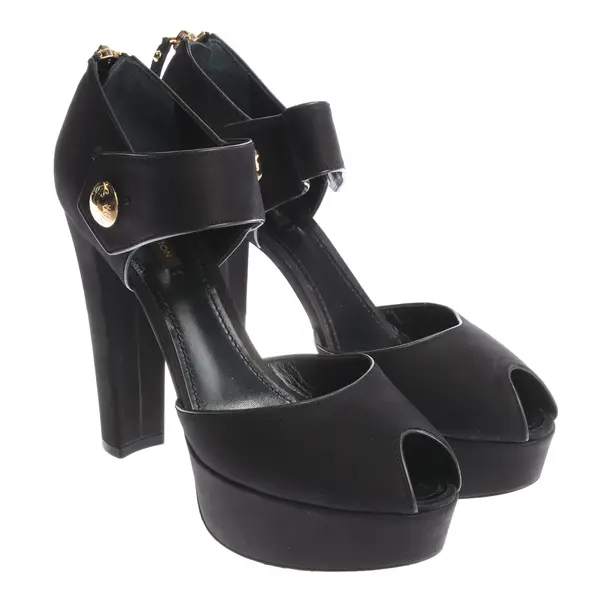 Peeptoes in Schwarz, , Louis Vuitton