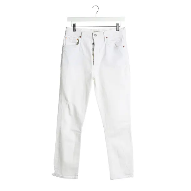 Straight Fit Jeans in White, Cotton, Citizens of Humanity