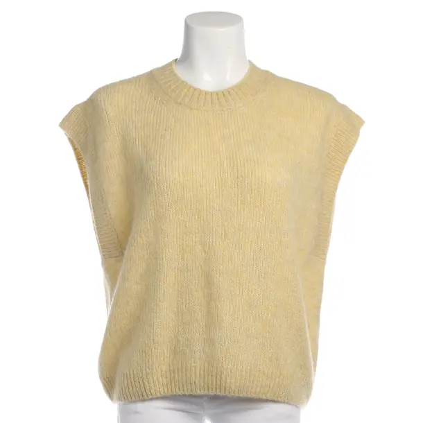 Sweater Vest in Yellow, Polyimide, Closed
