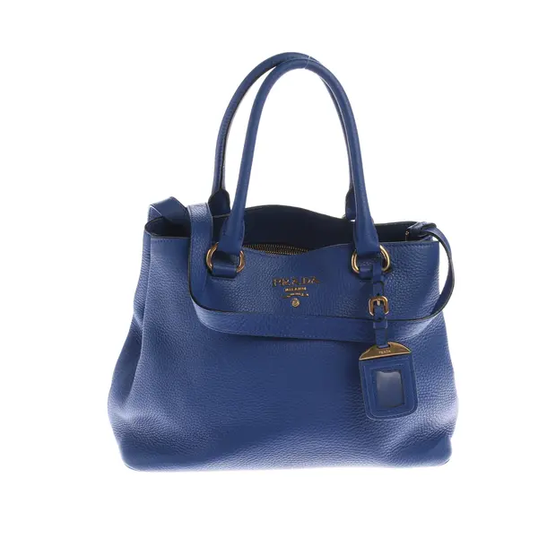 Handbag in Blue, Leather, Prada