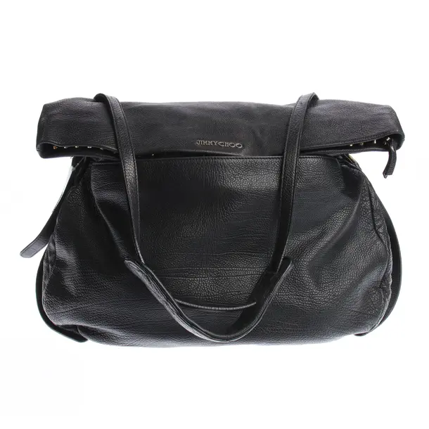 Schultertasche in Schwarz, Leder, Jimmy Choo