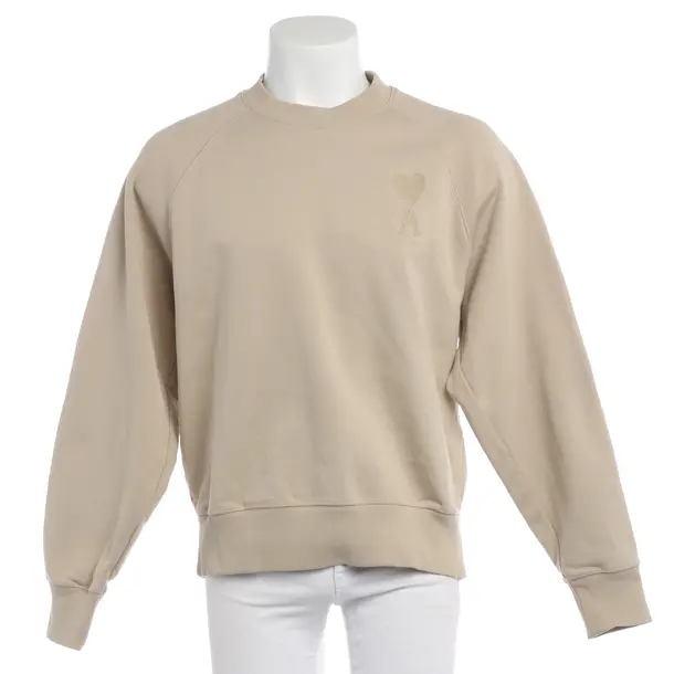 Sweatshirt in Weiß, Baumwolle, Ami Paris