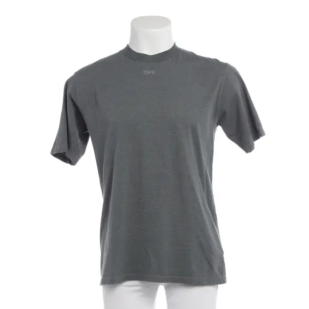 T-Shirt in Grau, Baumwolle, Off-White