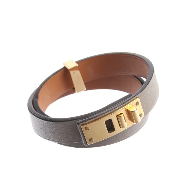 Bracelet in Gray, Leather, Hermès