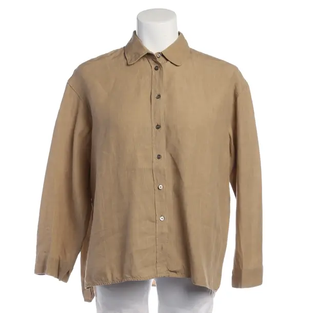 Camicetta, in Marrone chiaro, Lino, Max Mara