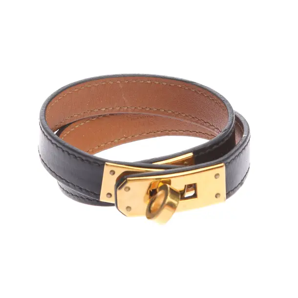 Armband in Schwarz, Leder, Hermès