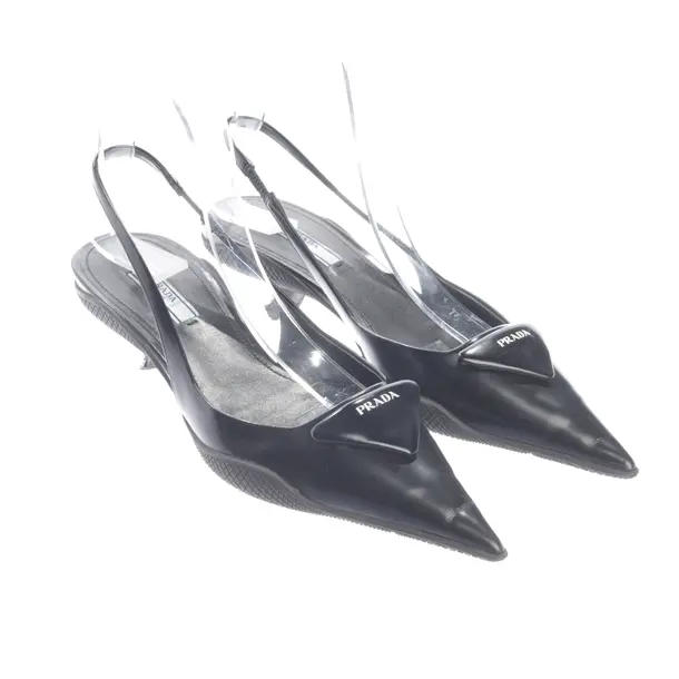 Slingbacks in Schwarz, , Prada