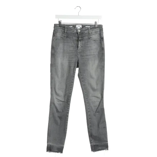 Jeans Straight Fit in Grau, Baumwolle, Closed