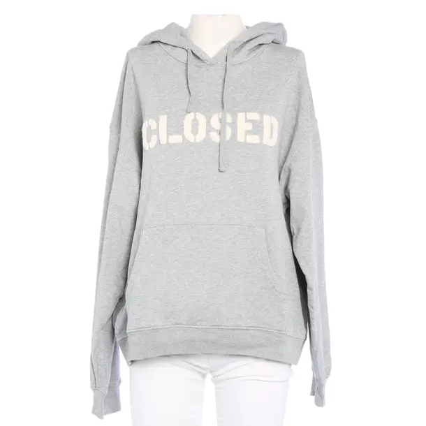Hoodie in Gray, Cotton, Closed