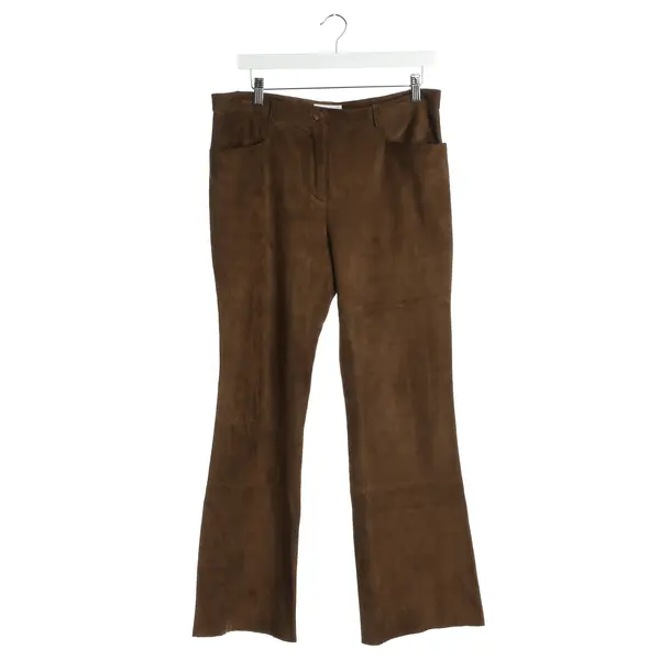Pants in Brown, Leather, Closed