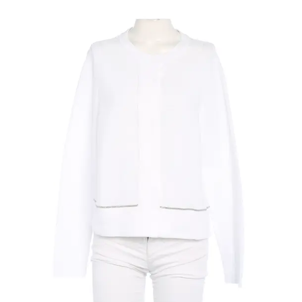 Cardigan in White, Cotton, Fabiana Filippi