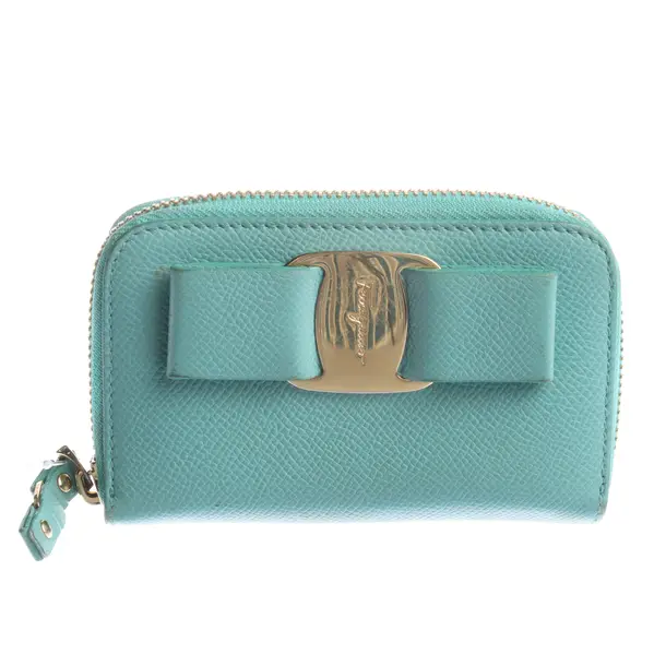 Geldbörse in Blau, Leder, Salvatore Ferragamo