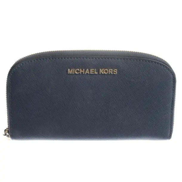 Geldbörse in Blau, Leder, Michael Kors
