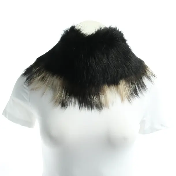 Fellkragen, in Schwarz, Fell, Sportmax