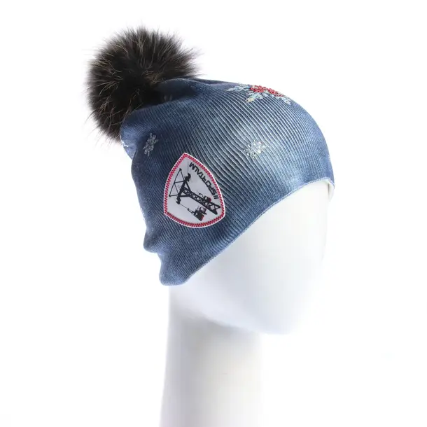 Beanie in Blue, Cotton, Sportalm