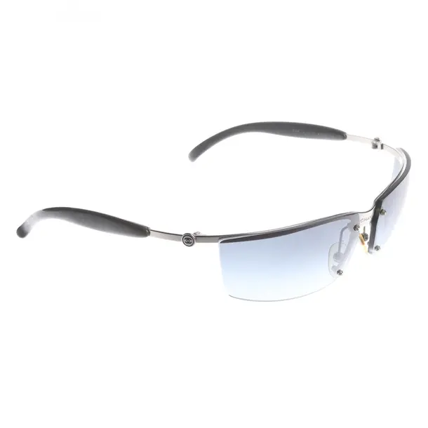 Sonnenbrille in Grau, Kunststoff / Metall, Chanel