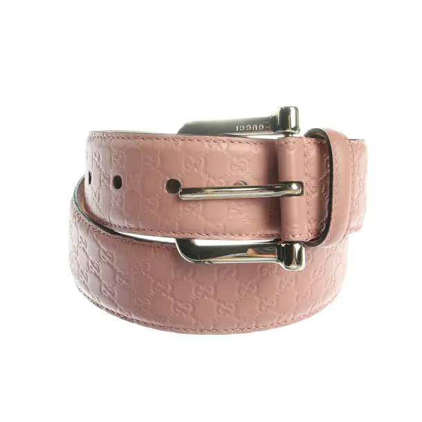 Gürtel in Rosa, Leder, Gucci