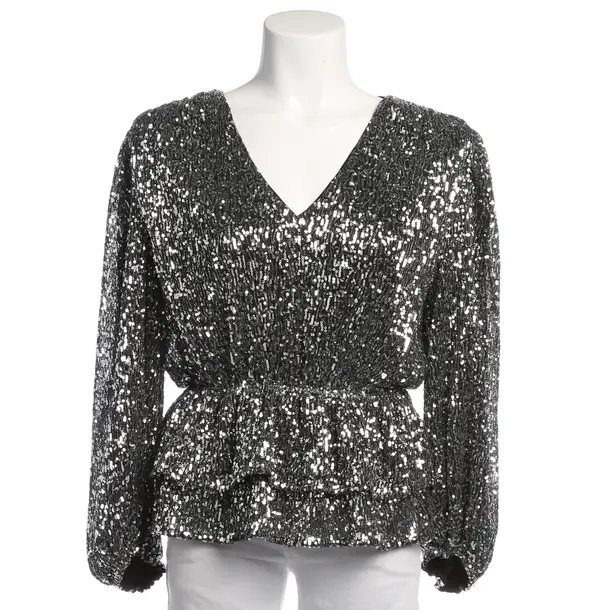 Bluse in Metallic, Polyester, Maje