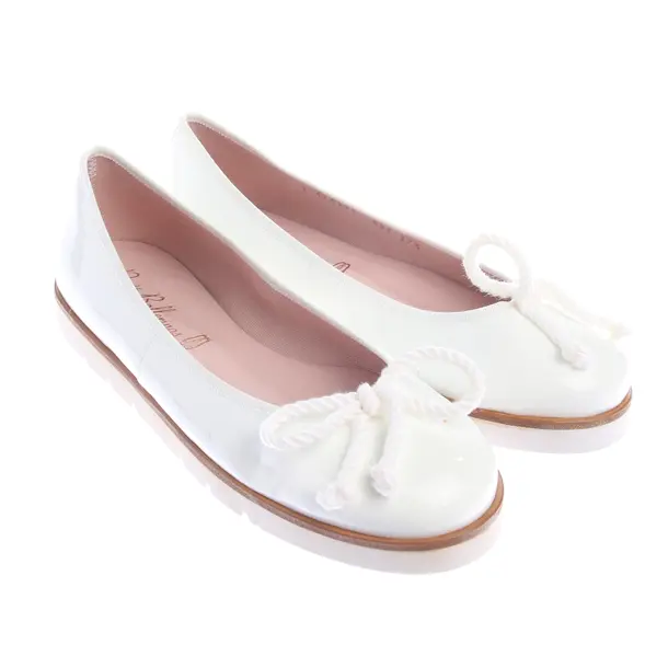 Ballet Flats in White, , Pretty Ballerinas